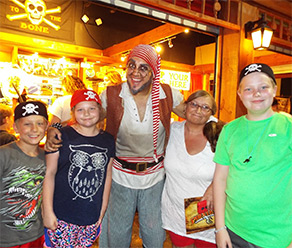 A Pirate with Kids
